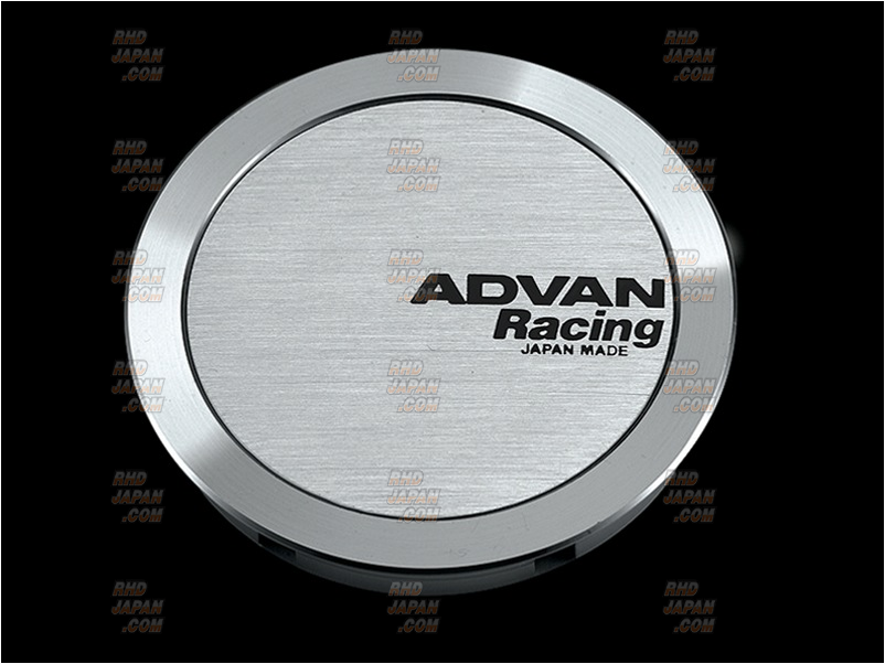 YOKOHAMA Advan Racing Center Cap Full Flat 63mm - Silver Almite